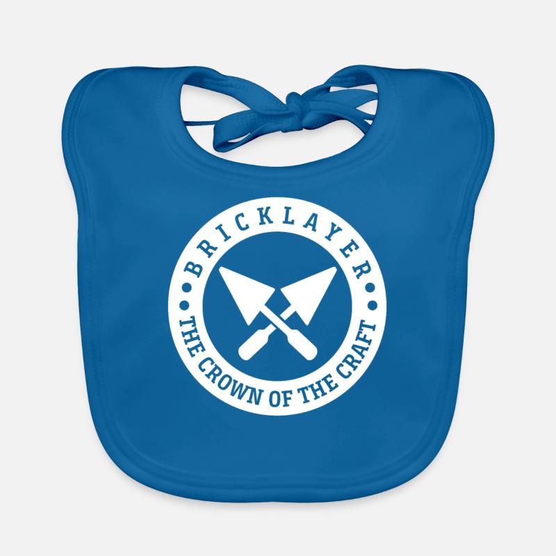 Maurer Shirt ·BRICKLAYER · Stolz Geschenk Baby Bio-Lätzchen