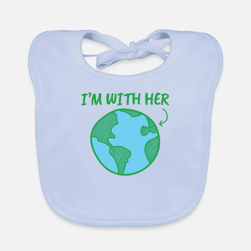 Mutter Erde - Tag der Erde - ich bin bei ihr Baby Bio-Lätzchen