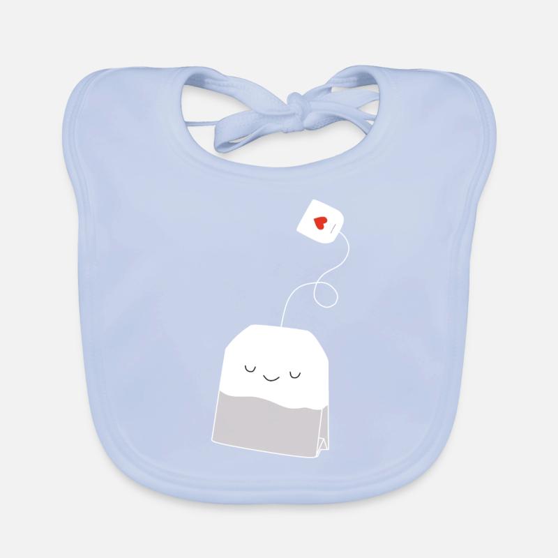 Tee Teebeutel Herz Baby Bio-Lätzchen