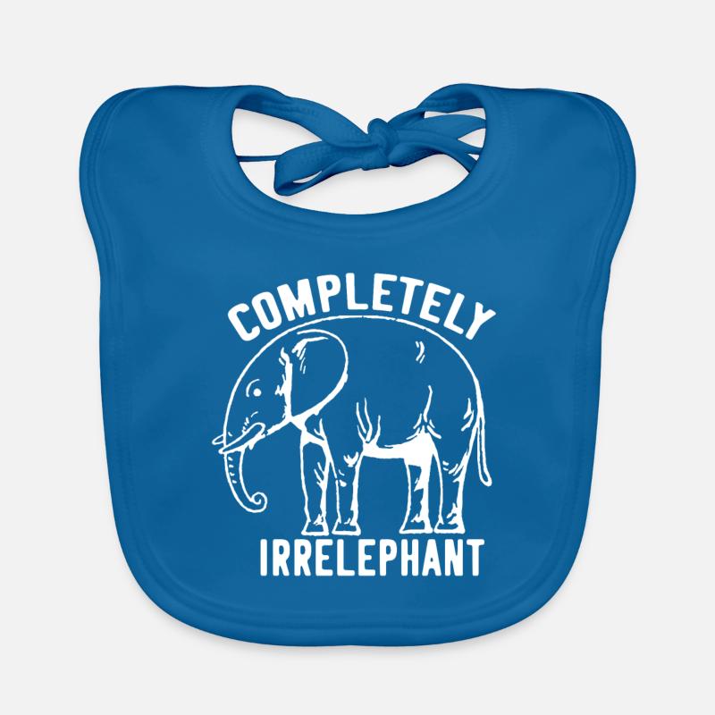 Éléphant jeu de mots Bavoir bio Bébé