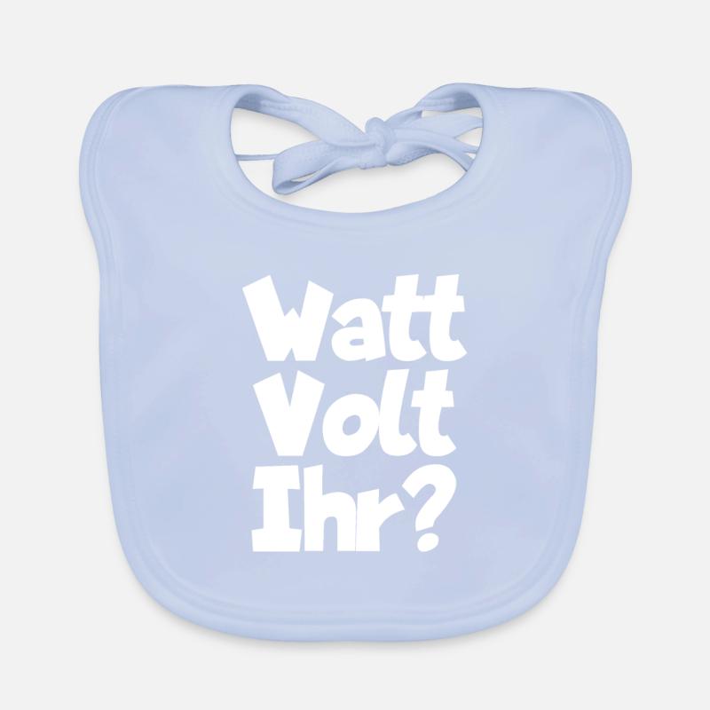 Elektriker Watt Volt Strom Baby Bio-Lätzchen