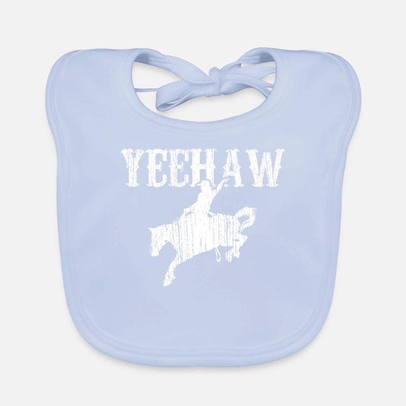 Pferd Rding Yeehaw Baby Bio-Lätzchen