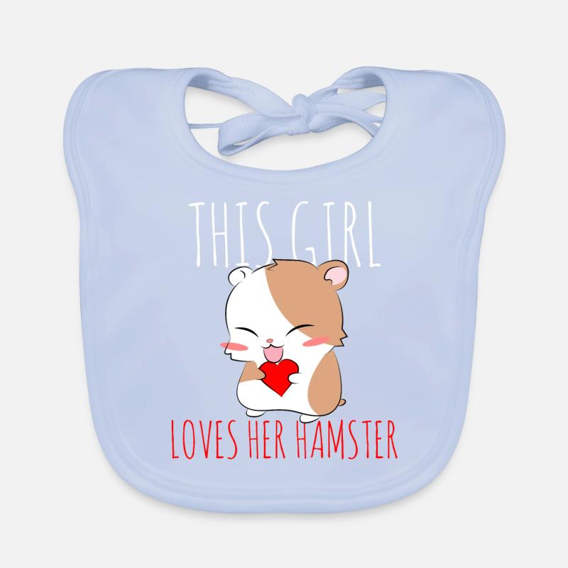 Jour de la Saint-Valentin hamster Bavoir bio Bébé