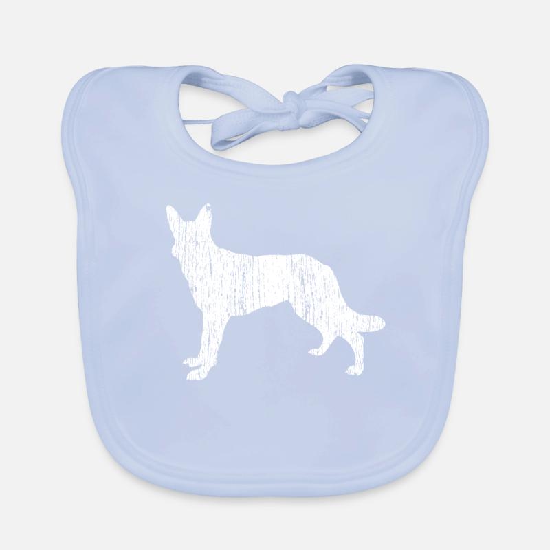 Deutscher Schäferhund Baby Bio-Lätzchen