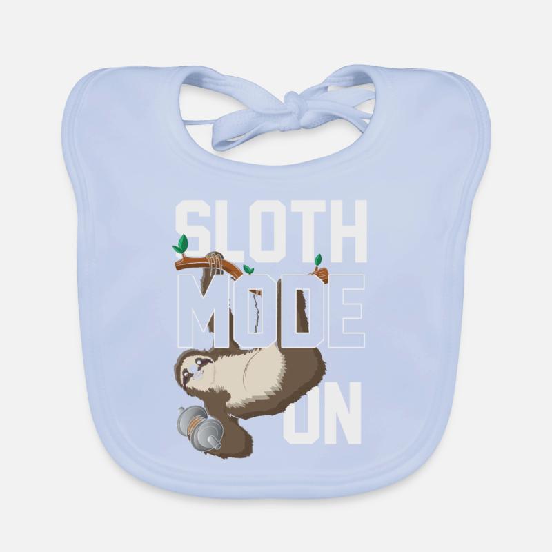 Sloth mode Organic Baby Bibs