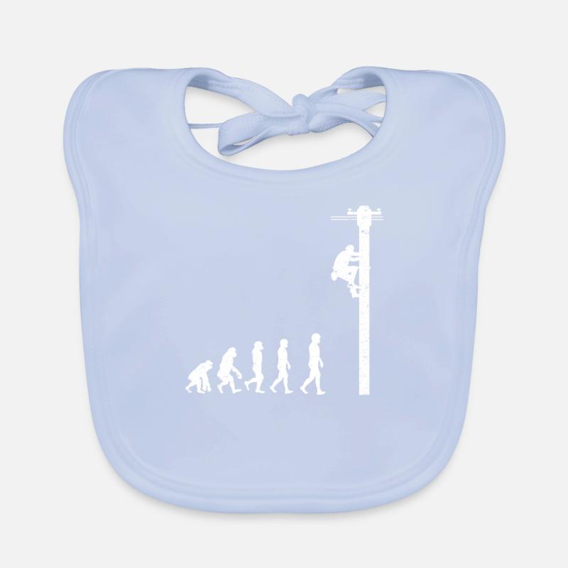 Evolution Of Lineman Electrical Engineer Electrici Bavoir bio Bébé