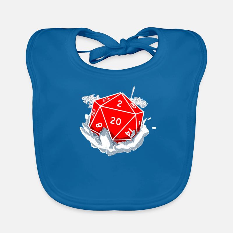 Gamer Dungeon RPG cube Tabletop drôle cadeau Bavoir bio Bébé