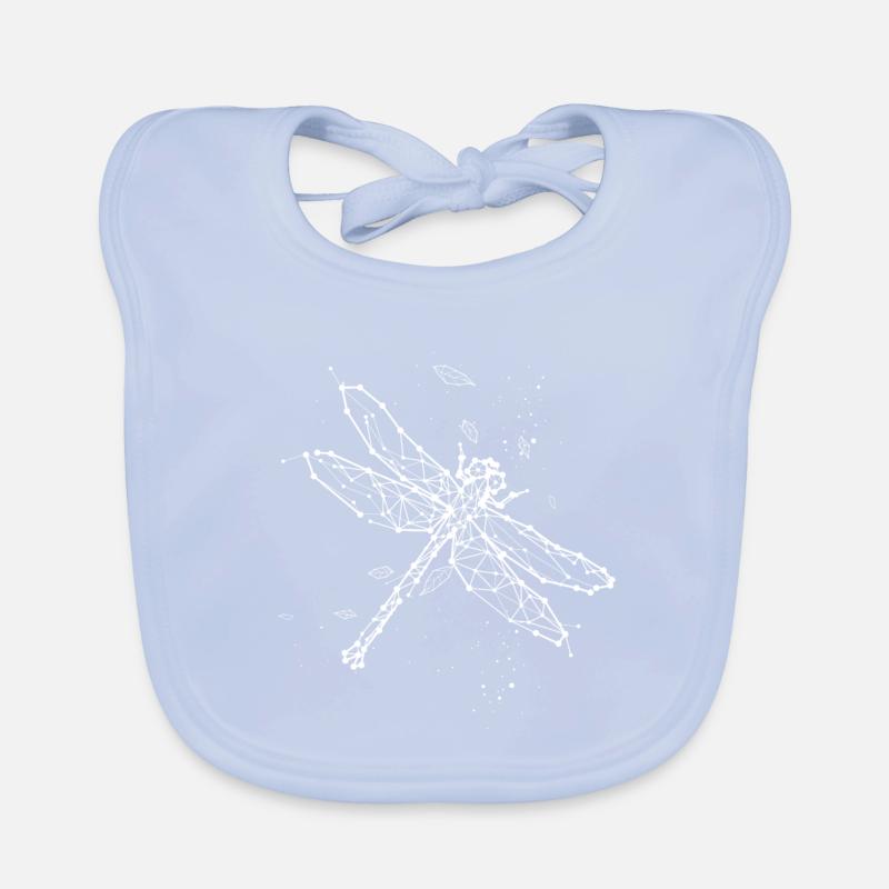 Loupe Libellule Bavoir bio Bébé