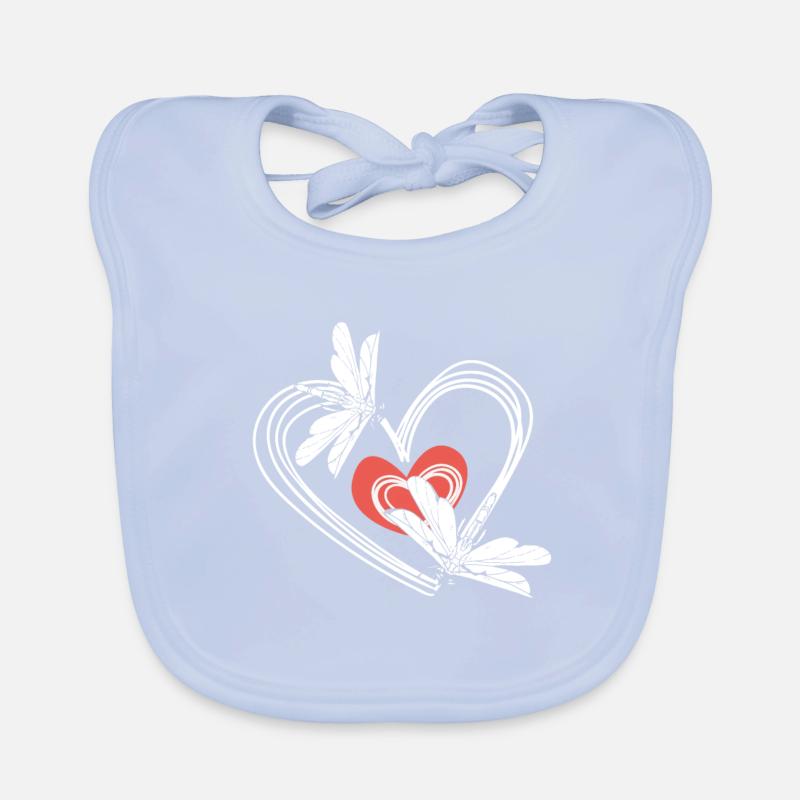 Amour libellule Bavoir bio Bébé