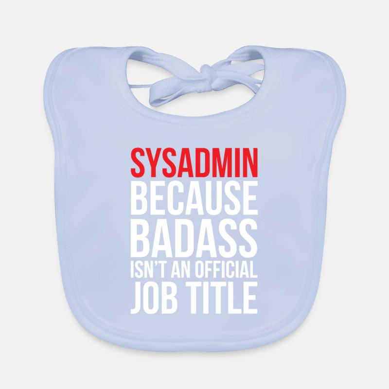 Administrateur système, informaticien, dire, drôle Bavoir bio Bébé