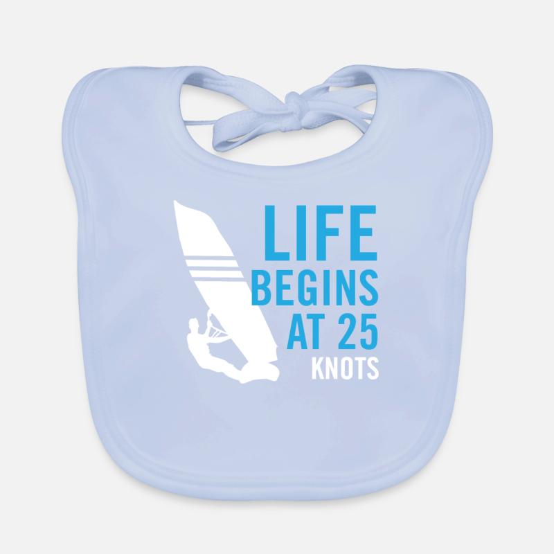Funny Windsurf Design Windsurfing Organic Baby Bibs