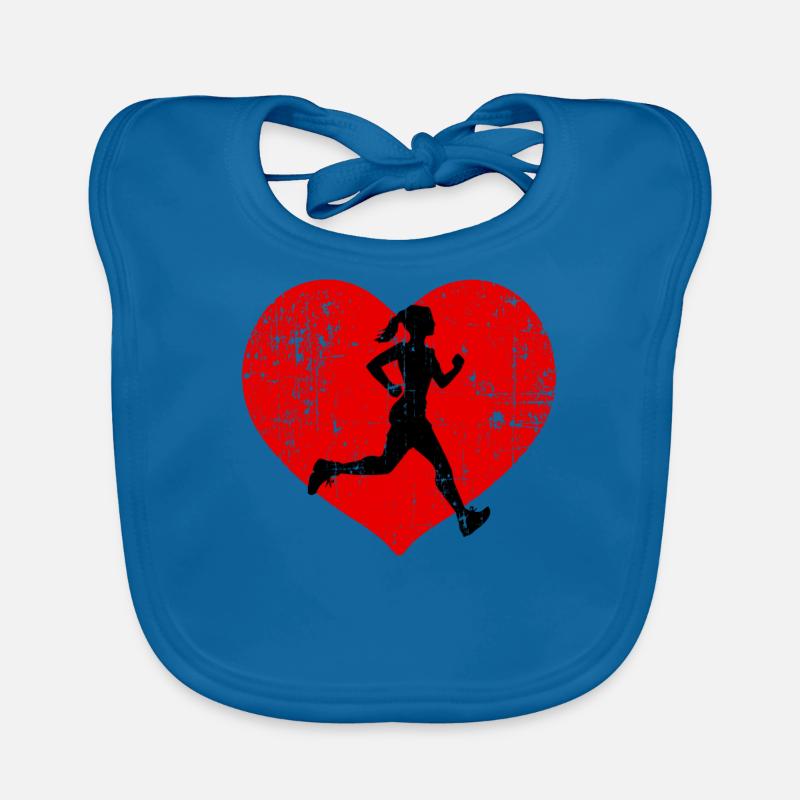J'aime les coureurs Bavoir bio Bébé