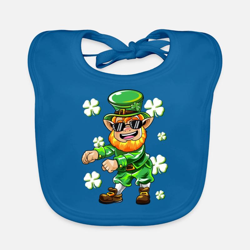 Flossing Leprechaun Shamrock St Patricks Day Cadeau Bavoir bio Bébé
