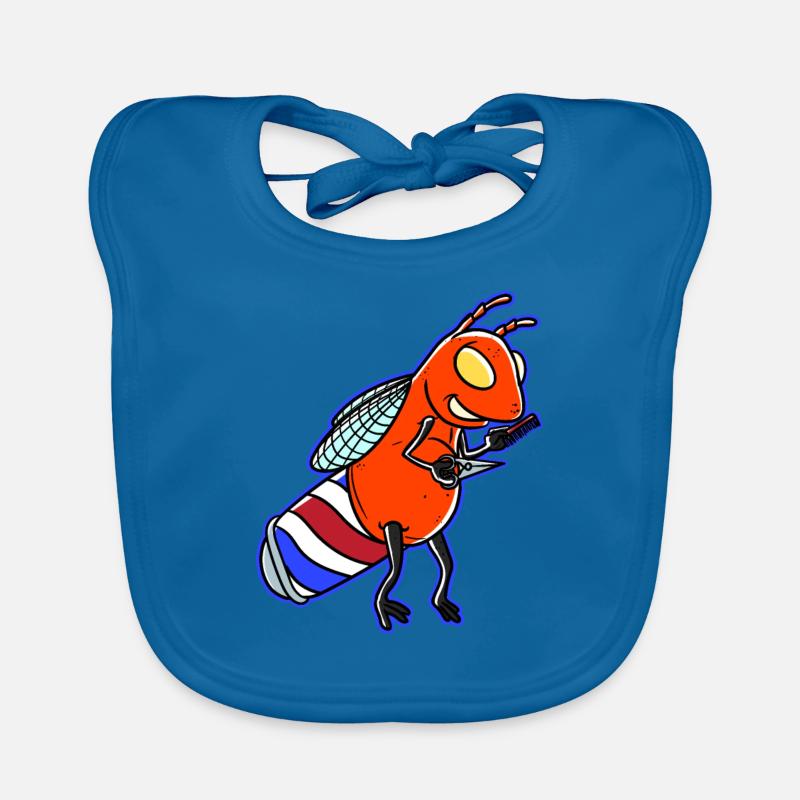 Firefly Barber | Barber barber bee fly Organic Baby Bibs