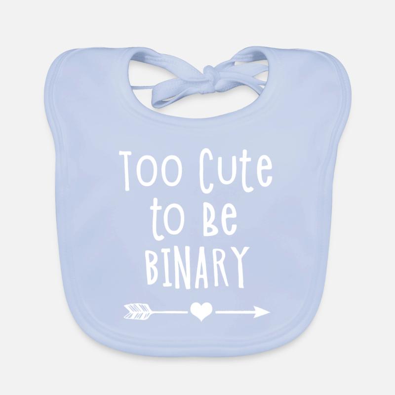 Too Cute To Be Binary Baby Bio-Lätzchen