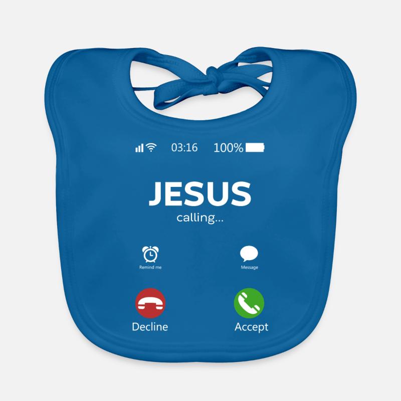 Jesus is Calling Organic Baby Bibs