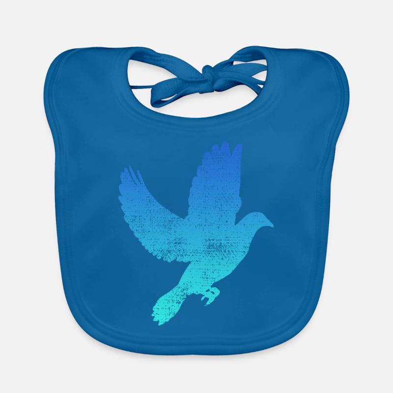 Colombe oiseau Colombe Bavoir bio Bébé