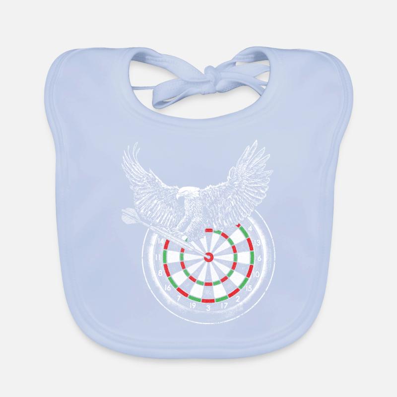 Eagle Bulls Eye Fléchettes Fléchettes Fléchettes Dartboard Bavoir bio Bébé