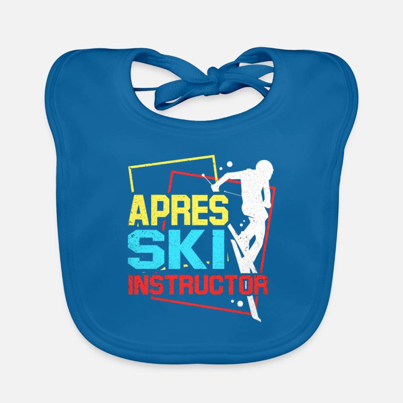 Ski Ski Ski Ski Ski Bavoir bio Bébé