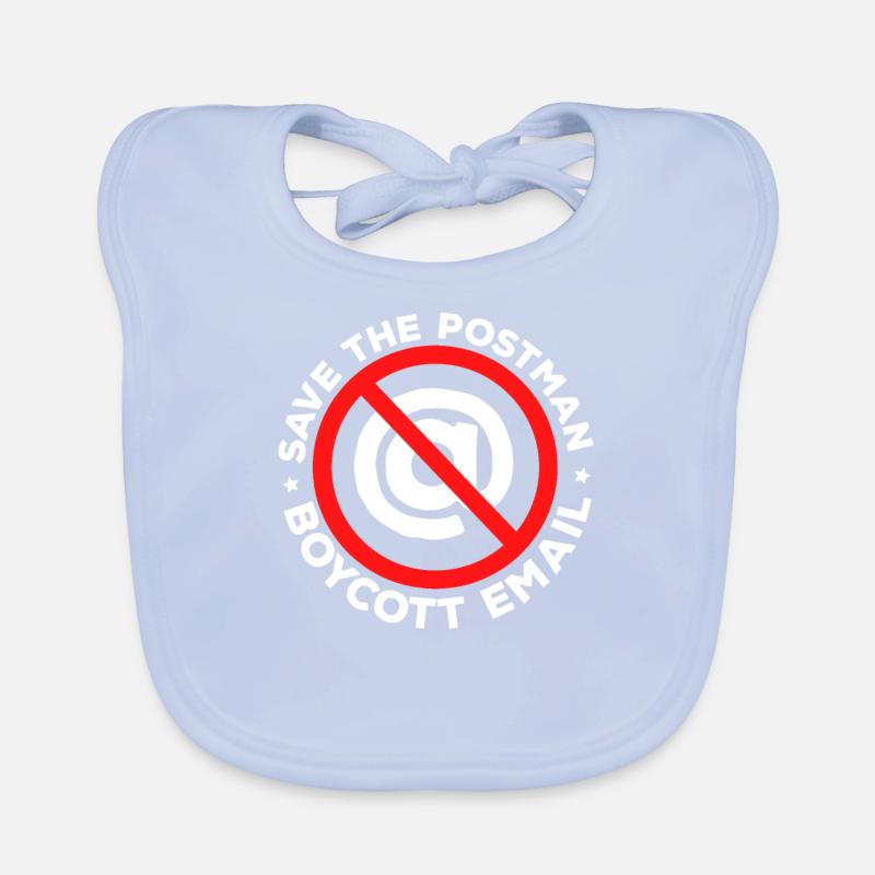 Boycott E-mail - Postman, Postman, Messenger Organic Baby Bibs