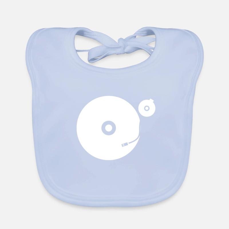 Record player Organic Baby Bibs
