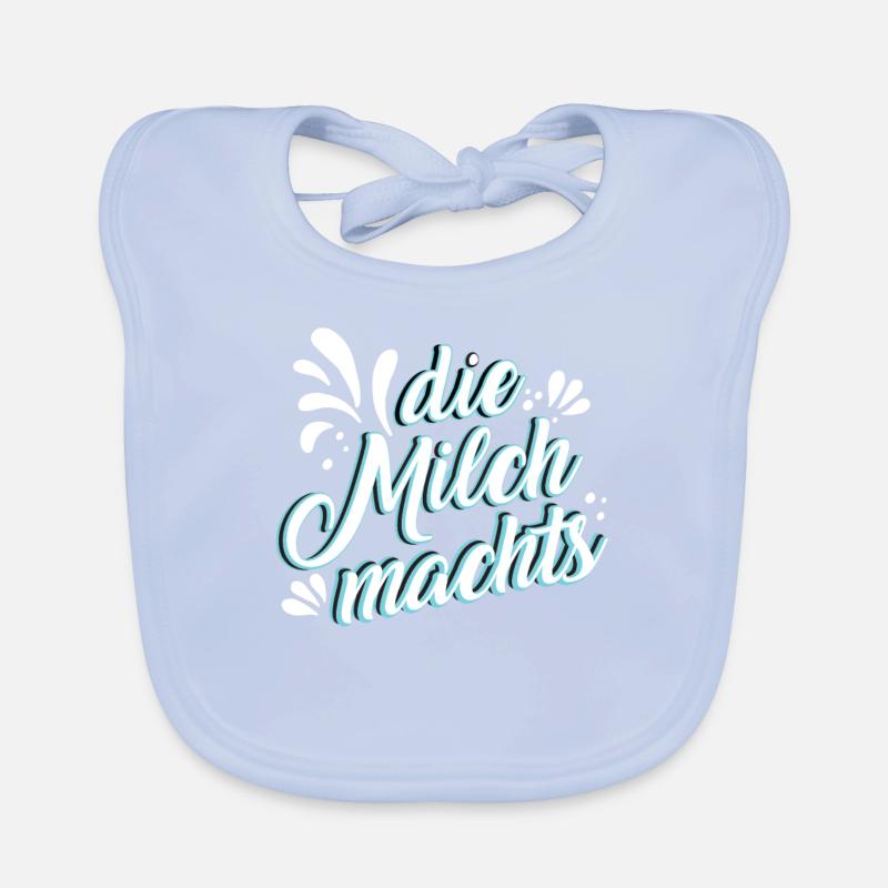 Die Milch machts, schöne Geschenkidee Baby Bio-Lätzchen