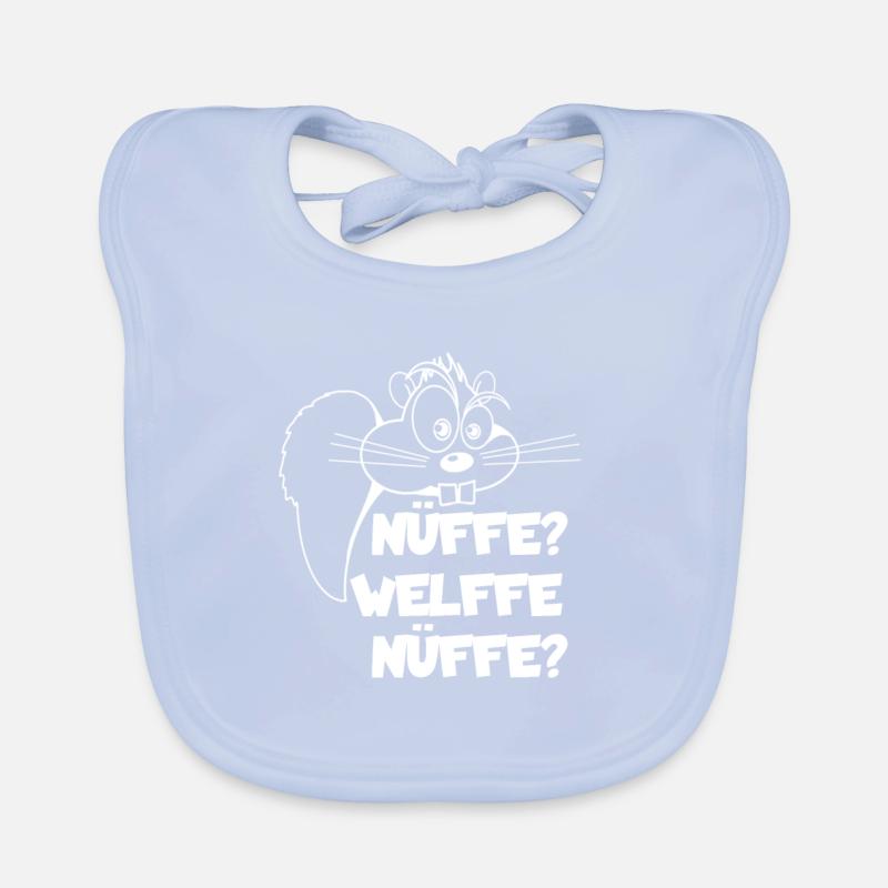 Nüffe Welffe Nüffe Squirrel Gift Organic Baby Bibs