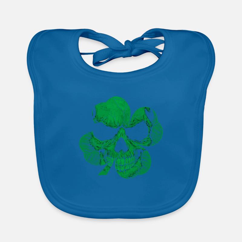 Crâne de Shamrock cadeau de la Saint-Patrick Bavoir bio Bébé