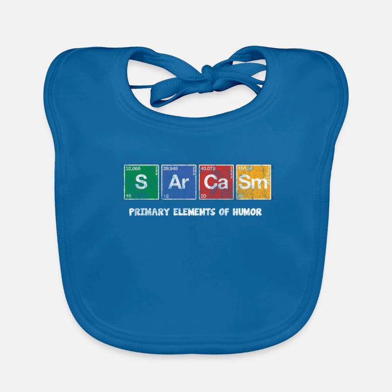 Sarcasm Periodic Table Elements cadeau nerd Bavoir bio Bébé