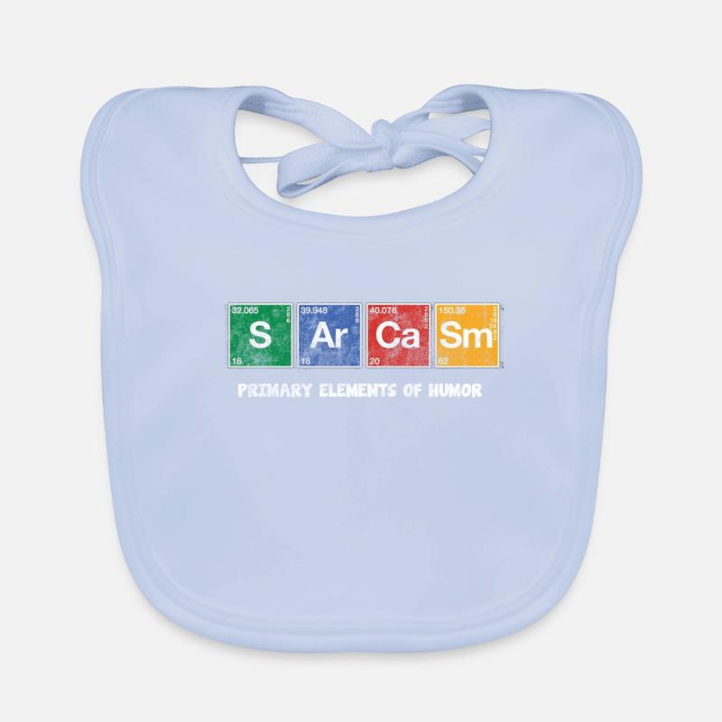 Sarcasm Periodic Table Elements cadeau nerd Bavoir bio Bébé