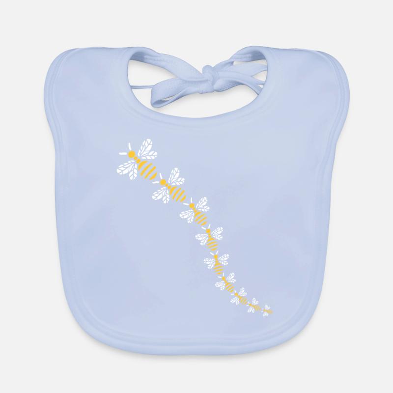 Many bees - Save the bees Organic Baby Bibs