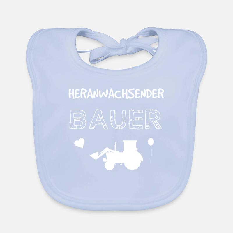 Heranwachsender Bauer - Nachwuchs Geburt Geschenk Baby Bio-Lätzchen