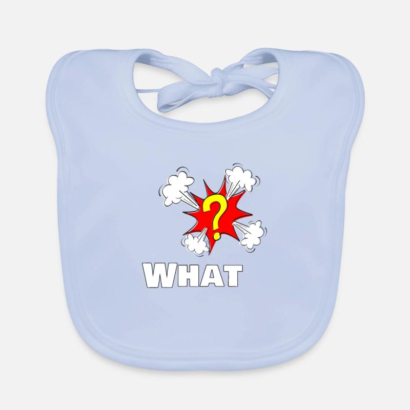 What question mark cool gift Organic Baby Bibs