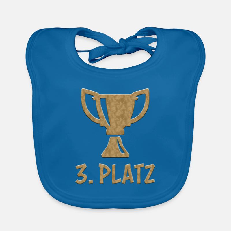 3. Platz Bronze Sieger Gewinner Winner Dritter Baby Bio-Lätzchen