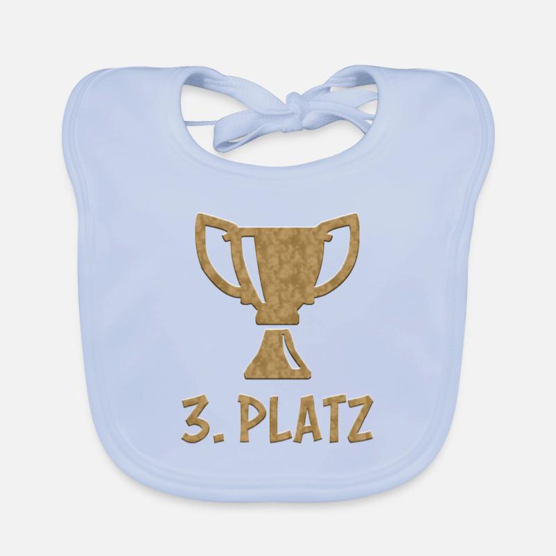 3. Platz Bronze Sieger Gewinner Winner Dritter Baby Bio-Lätzchen