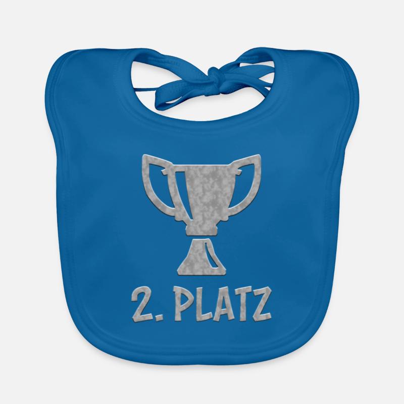 2. Platz Silber Sieger Gewinner Winner Zweiter Baby Bio-Lätzchen