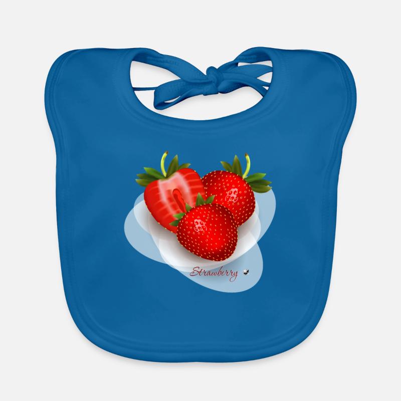 Erdbeeren Strawberrys Baby Bio-Lätzchen