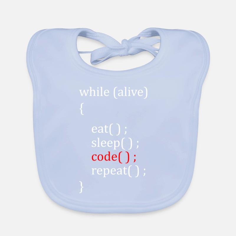 Computer Scientist Hobby Organic Baby Bibs