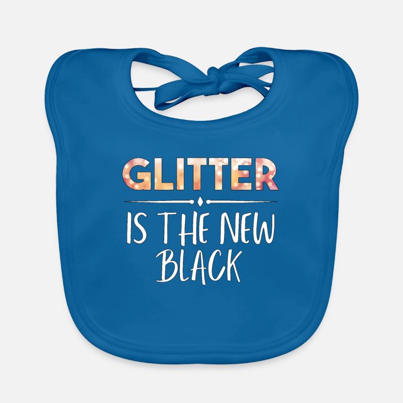 Glitter gift Organic Baby Bibs