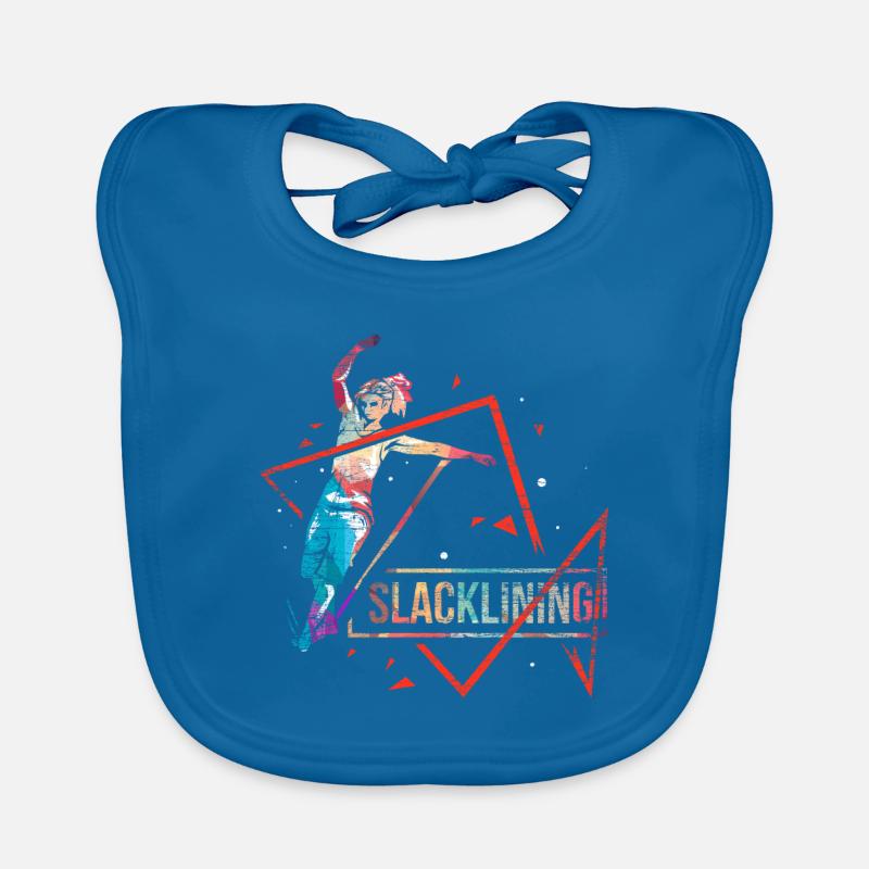 Slackline polygon gift Organic Baby Bibs