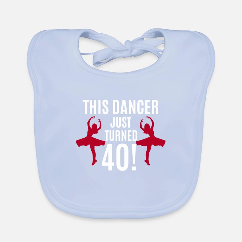 Danse & 40. Cadeau d’anniversaire Bavoir bio Bébé