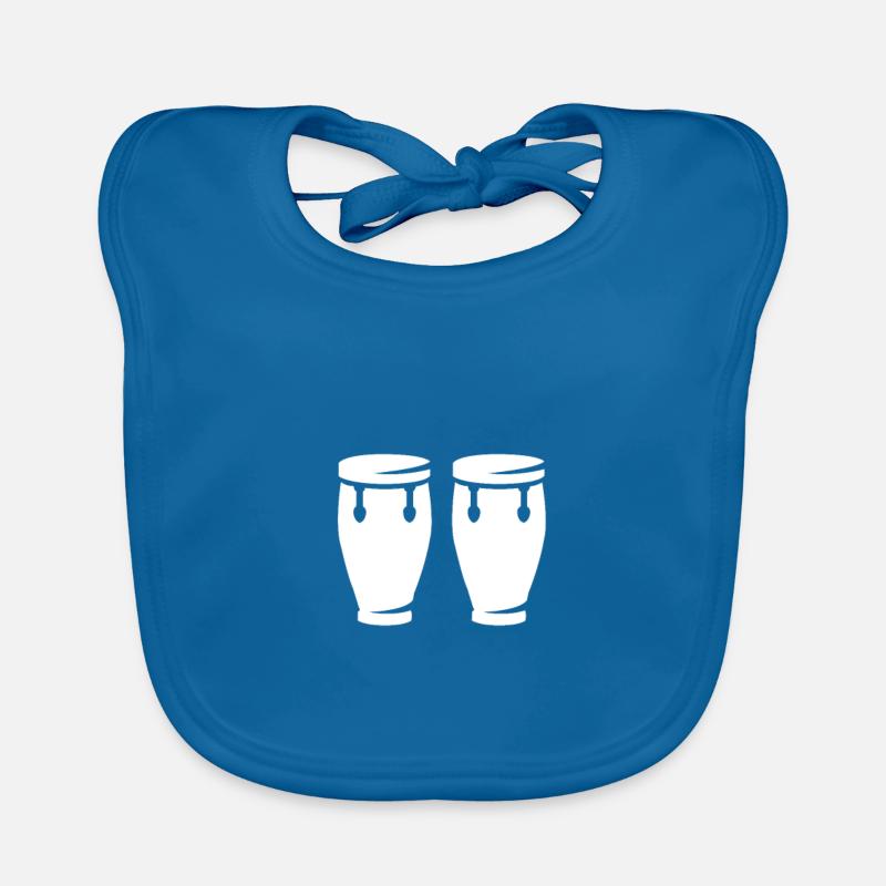 Drums - Drum - Musicians -Djembe Organic Baby Bibs