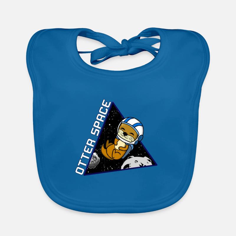 Otter Space Astronaut Planet Gift Voyager dans l'espace Bavoir bio Bébé