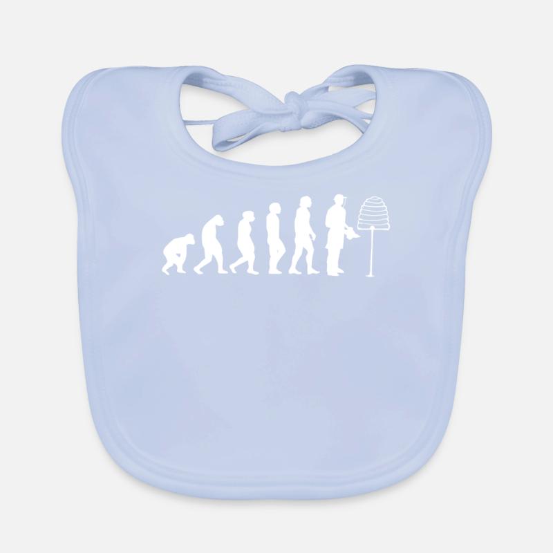 Evolution beekeeper beekeeping bee honey Organic Baby Bibs