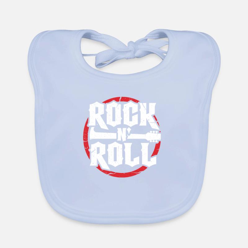 Rock Roll Roll Rock'n Roll Rouleau Cadeau Bavoir bio Bébé