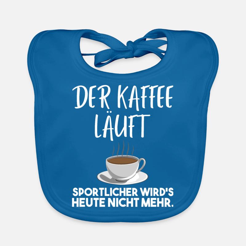 Kaffee Motivation lustig Geschenk Baby Bio-Lätzchen
