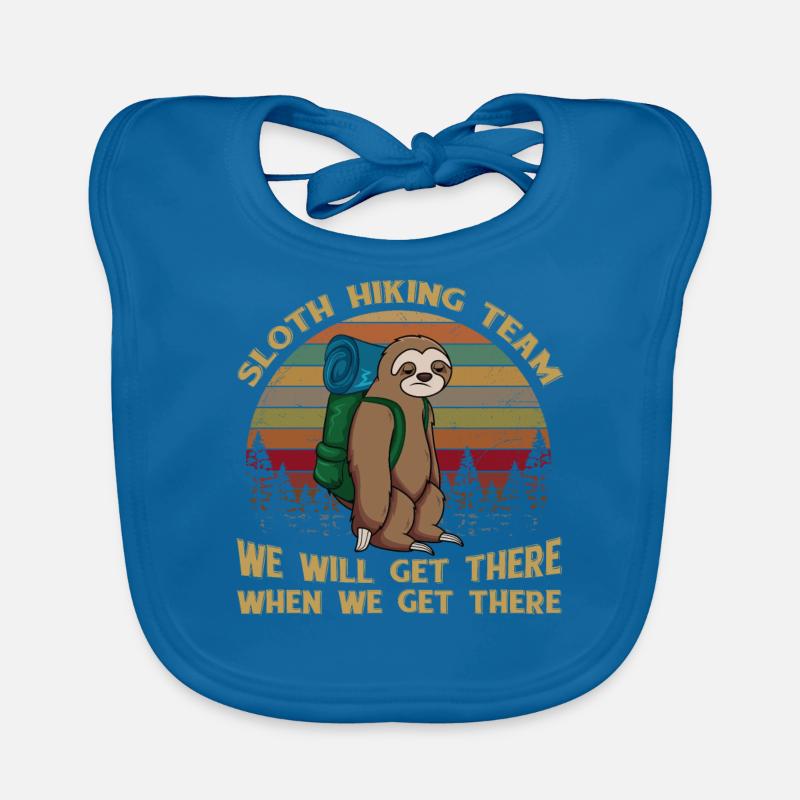 Sloth Hiking Team We Will Get There When We Get Baby Bio-Lätzchen