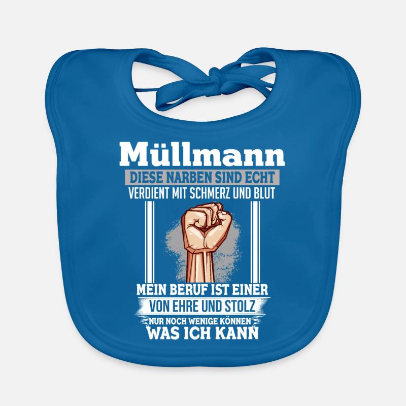 Müllmann Ehre Stolz Narben Faust Beruf Baby Bio-Lätzchen
