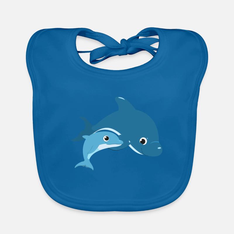 dolphin Organic Baby Bibs