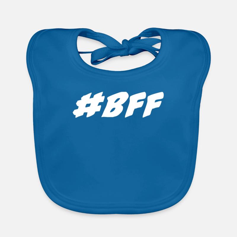 #bff écriture blanche Bavoir bio Bébé